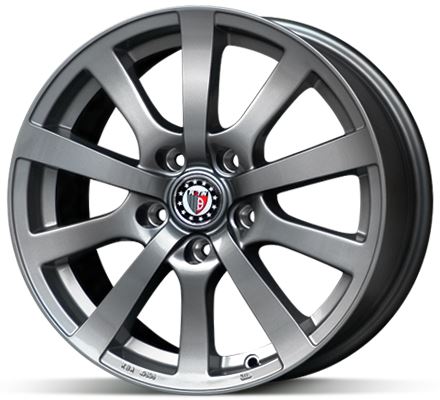 Alu disk Platin P58 Grey 7x16 5x108 ET46 sivý