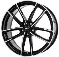 Alu disk Brock B38 8x18, 5x114,3, 72.6, ET35 Schwarz Glanz Voll-Poliert (SGVP)