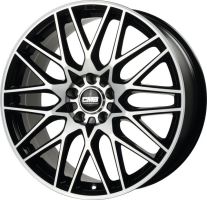 Alu disk CMS C25 7x17, 5x112, 66.5, ET40 Diamond Black Gloss