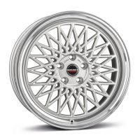 Alu disk Borbet B 8x18, 5x112, 66.5, ET45 silver rim polished