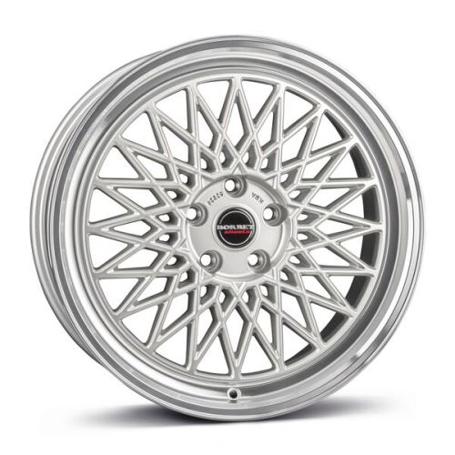 Alu disk Borbet B 7x17, 4x100, 64, ET30 silver rim polished