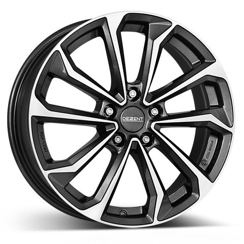 Alu disk DEZENT KS dark 7x17, 5x114,3, 67.1, ET43.5 Gunmetal/polished