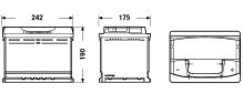 EXIDE Autobatérie PREMIUM 12V 64Ah 640A, 242x175x190mm (1)