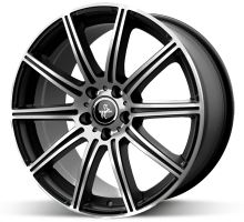 Alu disk Keskin KT16 BFP 8,5x19 5x112 ET30 čierny leštený