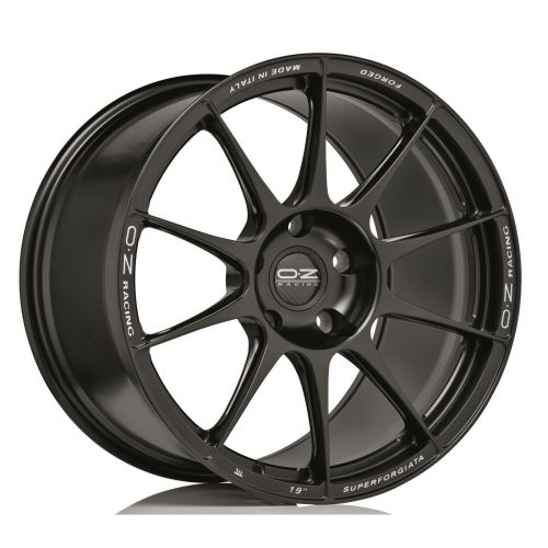 Alu disk OZ ATELIER FORGED SUPERFORGIATA 8.5x19, 5x120, 72.6, ET29 MATT BLACK CON SCRITTE DI FRESATURA
