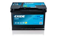 EXIDE Autobatérie Štart-Stop AGM 12V 62Ah 680A, 190x175x242mm EXIDE Autobatérie Štart-Stop AGM 12V 62Ah 680A, 190x175x242mm
