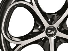 Alu disk MSW AVANTGARDE MSW 82 8x19, 5x110, 65.1, ET33 GLOSS BLACK FULL POLISHED (4)