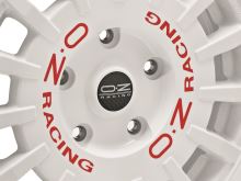 Alu disk OZ SPORT RALLY RACING VAN 7.5x18, 5x160, 65.1, ET48 RACE WHITE RED LETTERING (4)