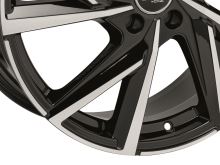 Alu disk MSW ALL SEASON MSW 80-5 7.5x18, 5x108, 63.4, ET45 GLOSS BLACK FULL POLISHED (5)