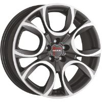 Alu disk MAK TORINO W 6.5x16, 5x98, 58.1, ET39 GUN MET-MIRROR FACE