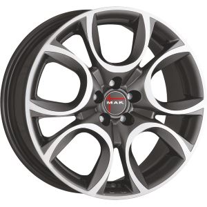 Alu disk MAK TORINO 6.5x16, 5x98, 58.1, ET39 GUN MET-MIRROR FACE