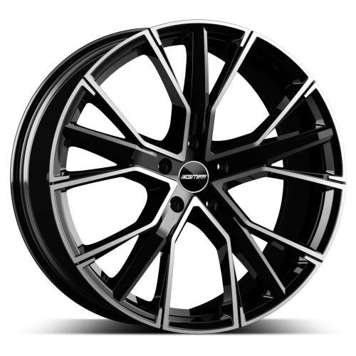 Alu disk GMP Gunner 9.5x21, 5x120, 64.1, ET40 Black Diamond