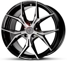 Alu disk Keskin KT19 BFP 8x18 5x108 ET45 čierny leštený