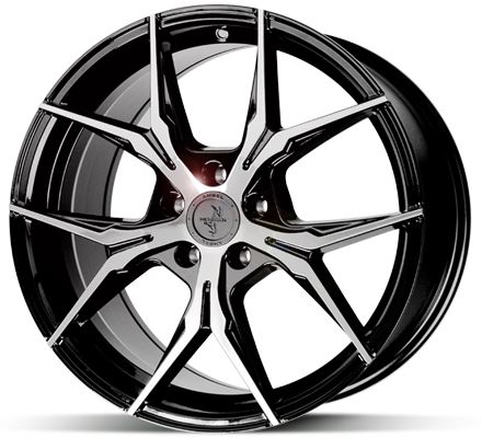Alu disk Keskin KT19 BFP 8x18 5x108 ET45 čierny leštený