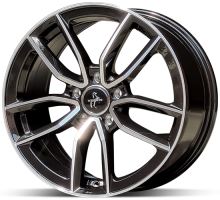 Alu disk Keskin KT21 BFP 8,5x19 5x112 ET30 čierny leštený