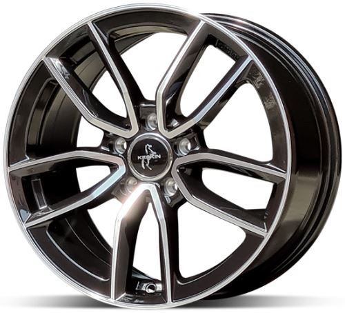 Alu disk Keskin KT21 BFP 8,5x20 5x112 ET30 čierny leštený