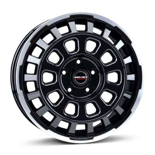 Alu disk Borbet CW7 7.5x18, 5x118, 71.1, ET53 black rim polished glossy