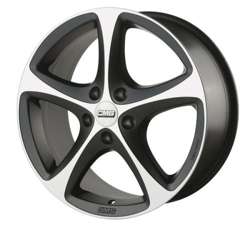 Alu disk CMS C12 6.5x15, 5x100, 57.1, ET38 Diamond Matt Black