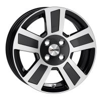 Alu disk AUTEC Tigris 6x17, 4x100, 66.6, ET30 Black polished