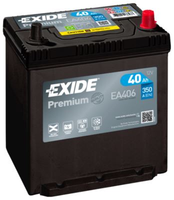 EXIDE Autobatérie PREMIUM 12V 40Ah 350A, 187x127x220mm