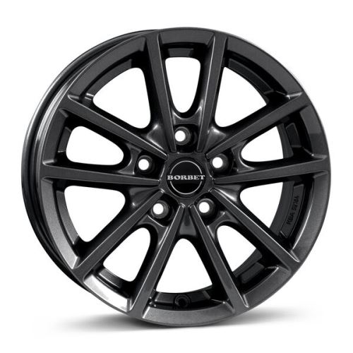 Alu disk Borbet W 8x18, 5x112, 66.6, ET48 mistral anthracite glossy