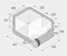 Přenosná kompresorová autochladnička Vitrifrigo VFD75 12/24/230V 75 litrů (3)