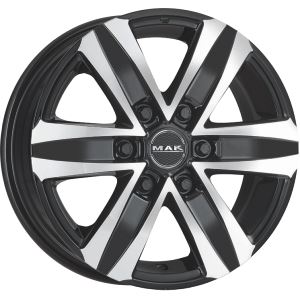 Alu disk MAK STONE6 6.5x16, 6x130, 84.1, ET54 BLACK MIRROR