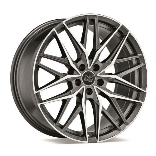 Alu disk MSW AVANTGARDE MSW 50 9.5x20, 5x112, 73, ET50 MATT GUN METAL FULL POLISHED (MGMFP)
