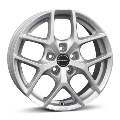 Alu disk Borbet Y 8x18, 5x108, 72.5, ET45 crystal silver