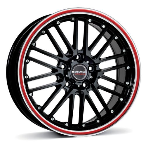 Alu disk Borbet CW 2 8.5x19, 5x112, 72.5, ET45 black red line