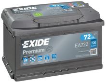 Autobaterie PREMIUM 12V 72Ah 720A, 278x175x175mm