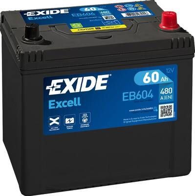 EXIDE Autobaterie EXCEL 12V 60Ah 390A, 230x173x222mm