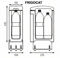 Vstavaná termoelektrická autochladnička Indel B FRIGOCAT 7L, 12V, dT30°C (2)