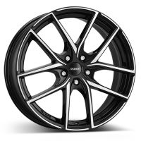 Alu disk DEZENT TO dark 8x19, 5x108, 63.4, ET45 Black/polished