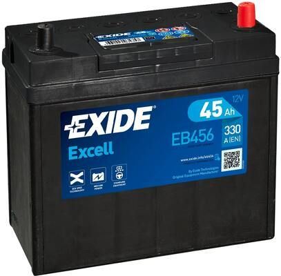 EXIDE Autobatérie EXCEL 12V 45Ah 300A, 237x127x227mm, úzke kontakty