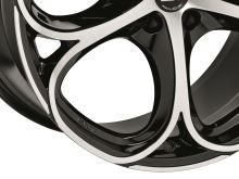 Alu disk MSW AVANTGARDE MSW 82 8x19, 5x110, 65.1, ET33 GLOSS BLACK FULL POLISHED (5)