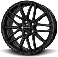 Alu disk Brock B34 7.5x17, 5x100, 63.4, ET38 Schwarz Klar Matt (SKM)