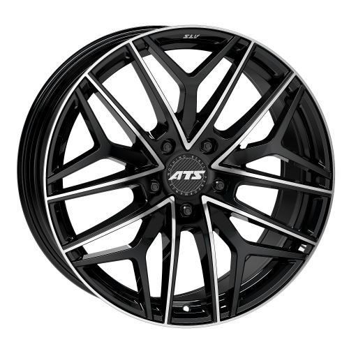 Alu disk ATS Passion 9.0x21, 5x112, 66.5, ET30 diamant-schwarz frontpoliert