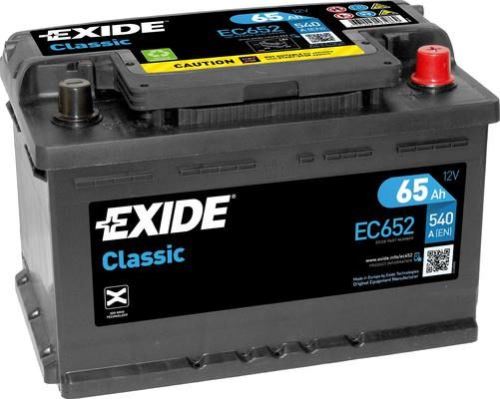 EXIDE Autobatérie CLASSIC 12V 65Ah 540A, 278x175x175mm