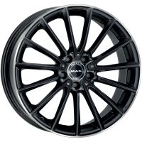 Alu disk MAK KOMET 8x19, 5x112, 66.6, ET33 GLOSS BLACK MIRROR RING