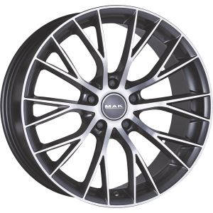 Alu disk MAK MUNCHEN 9.5x20, 5x120, 72.6, ET44 GUN MET-MIRROR FACE