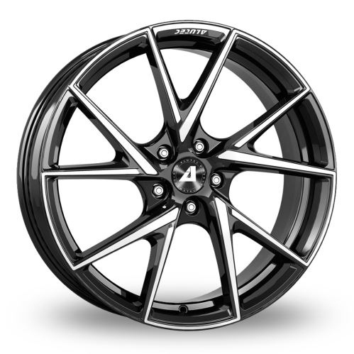 Alu disk ALUTEC ADX1 8.5x19, 5x108, 70.1, ET48 diamant-schwarz frontpoliert
