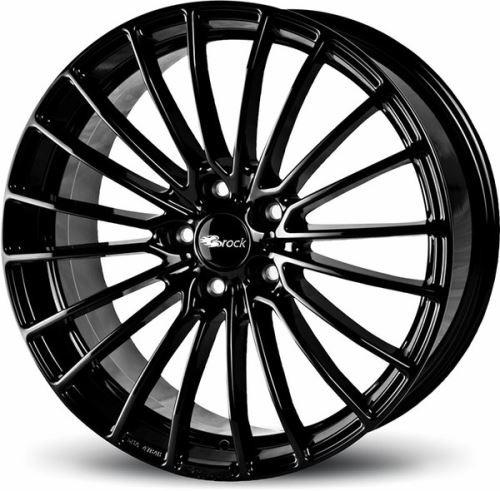 Alu disk Brock B24 7.5x16, 5x100, 63.4, ET35 Schwarz Glanz (SG)