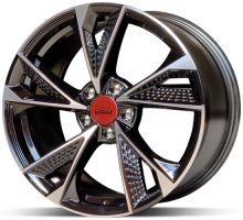 Alu disk MAM RS6 BFP 7x16 5x120 ET35 čierny leštený Alu disk MAM RS6 BFP 7x16 5x120 ET35 čierny leštený