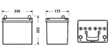 EXIDE Autobatérie Štart-Stop EFB 12V 60Ah 520A, 230x173x222mm (1)