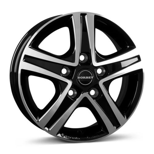 Alu disk Borbet CWD 6x16, 5x130, 78.1, ET68 black glossy polished