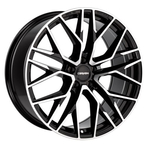 Alu disk CARMANI 20 Ludwig 10.5x21, 5x112, 66.6, ET19 black polish