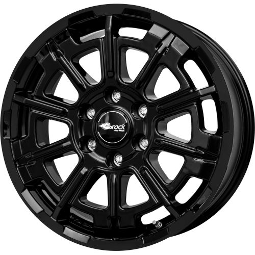 Alu disk Brock B45 7x17, 6x120, 74.6, ET45 Schwarz Glanz (SG)