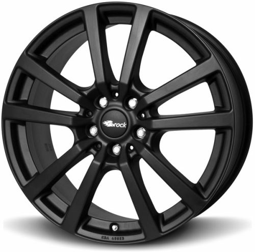 Alu disk Brock RC25T 6.5x16, 5x112, 66.6, ET52 Schwarz Klar Matt (SKM)