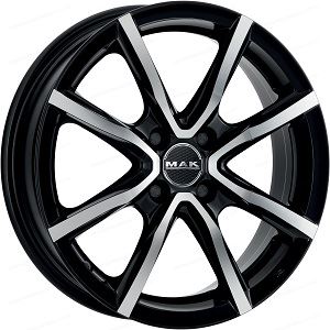 Alu disk MAK MILANO4 6.5x16, 4x98, 58.1, ET30 BLACK MIRROR